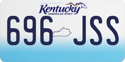 KY license plate 696JSS