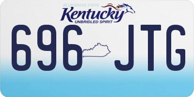 KY license plate 696JTG