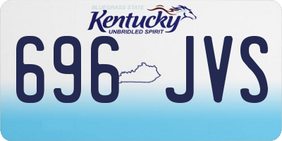 KY license plate 696JVS