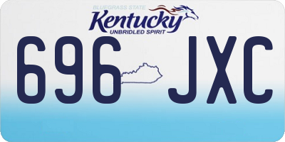 KY license plate 696JXC