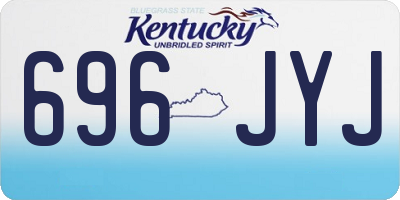 KY license plate 696JYJ