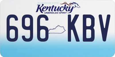 KY license plate 696KBV
