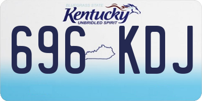 KY license plate 696KDJ