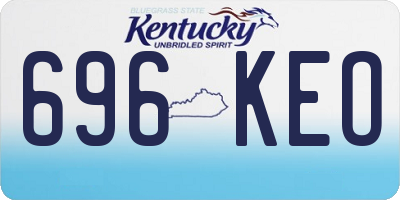 KY license plate 696KEO