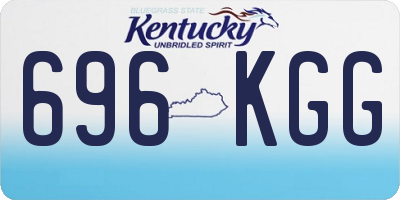 KY license plate 696KGG