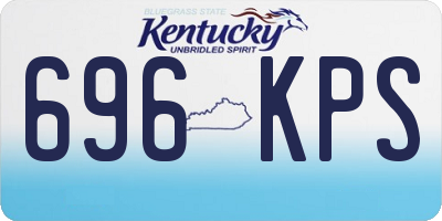KY license plate 696KPS
