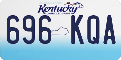 KY license plate 696KQA