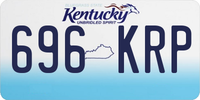 KY license plate 696KRP