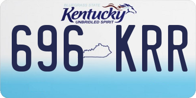 KY license plate 696KRR