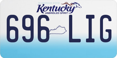 KY license plate 696LIG