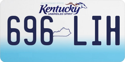 KY license plate 696LIH