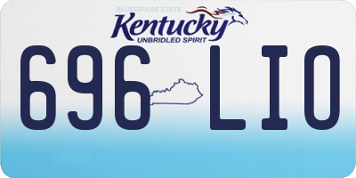 KY license plate 696LIO