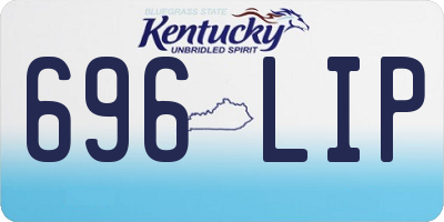 KY license plate 696LIP