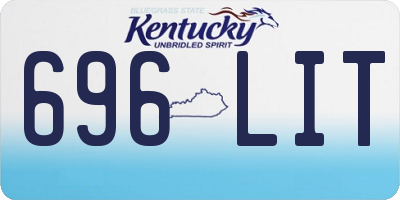 KY license plate 696LIT