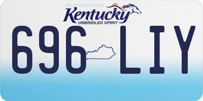 KY license plate 696LIY