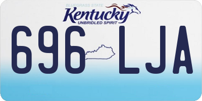 KY license plate 696LJA