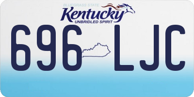 KY license plate 696LJC