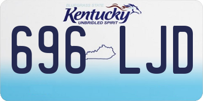 KY license plate 696LJD