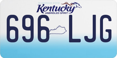 KY license plate 696LJG
