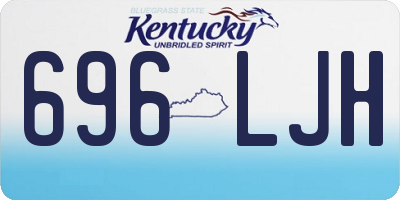 KY license plate 696LJH