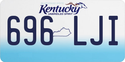 KY license plate 696LJI