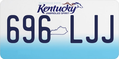 KY license plate 696LJJ