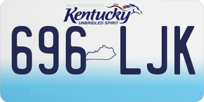 KY license plate 696LJK