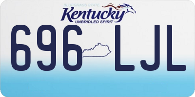 KY license plate 696LJL