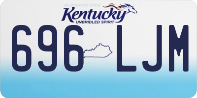 KY license plate 696LJM