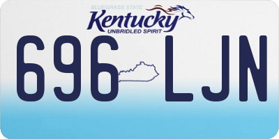 KY license plate 696LJN