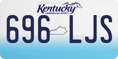KY license plate 696LJS