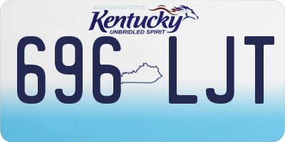 KY license plate 696LJT