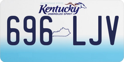 KY license plate 696LJV