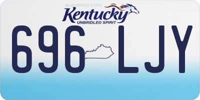 KY license plate 696LJY