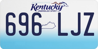 KY license plate 696LJZ