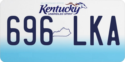 KY license plate 696LKA
