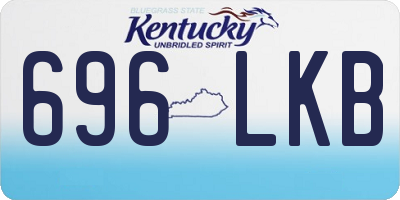 KY license plate 696LKB