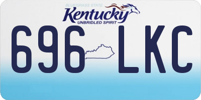 KY license plate 696LKC