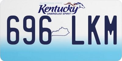 KY license plate 696LKM