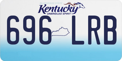 KY license plate 696LRB