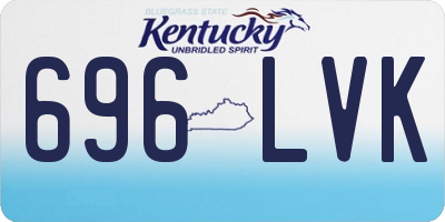 KY license plate 696LVK