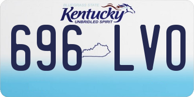 KY license plate 696LVO