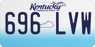KY license plate 696LVW