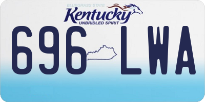 KY license plate 696LWA