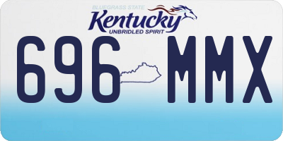 KY license plate 696MMX