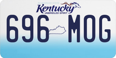 KY license plate 696MOG