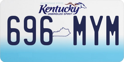 KY license plate 696MYM