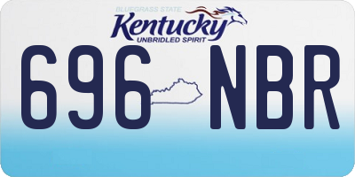 KY license plate 696NBR