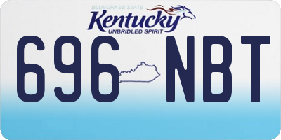 KY license plate 696NBT