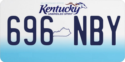 KY license plate 696NBY